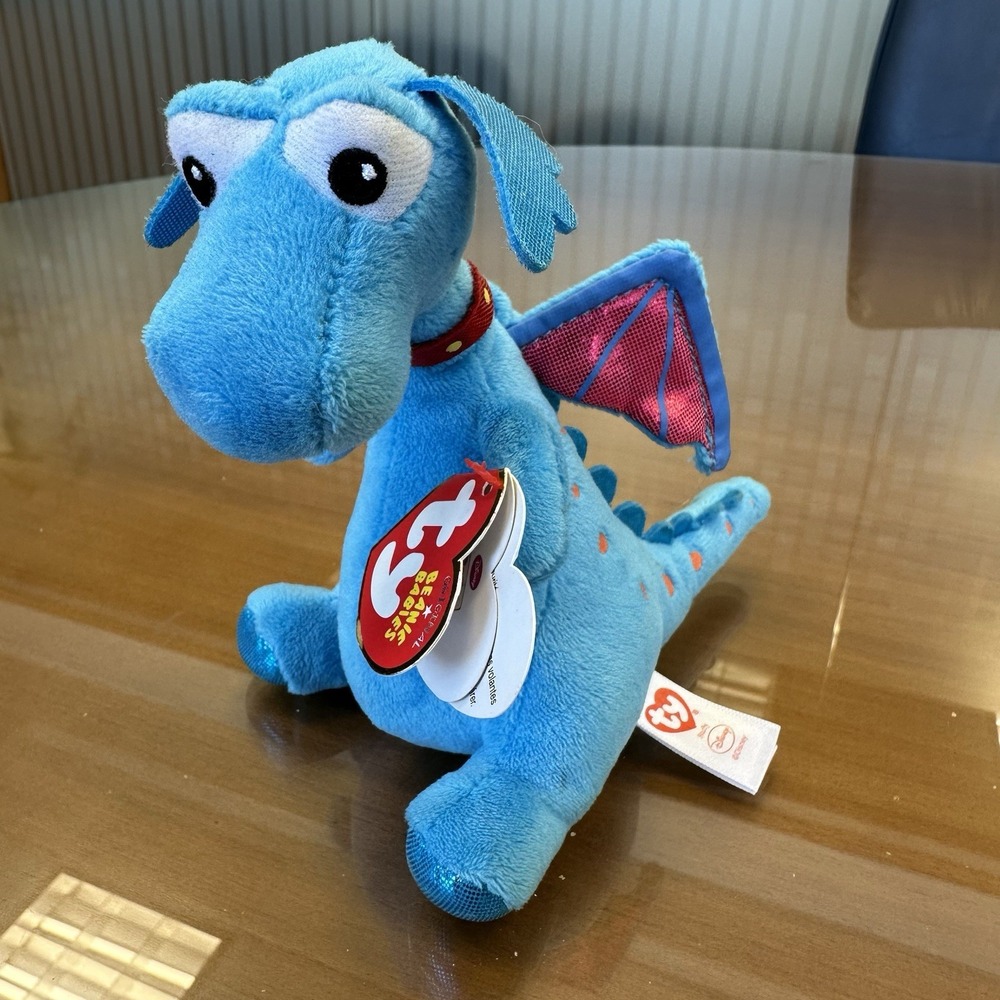 Ty Beanie Baby💜STUFFY‎ THE DRAGON DISNEY DOC MCSTUFFINS